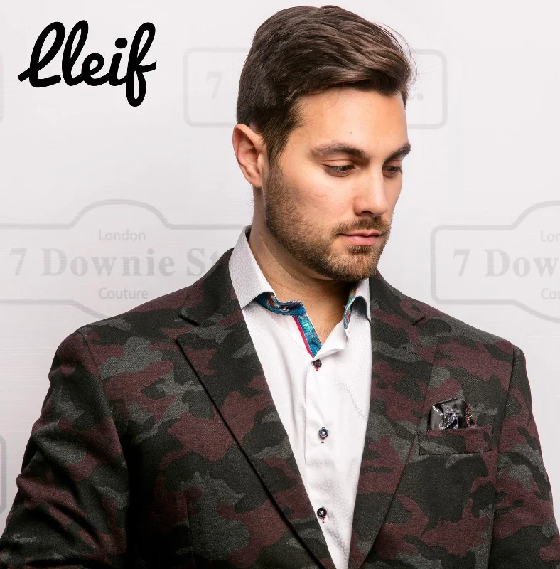 7 Downie Blazer LLeif Men's Sports Jacket Burgundy Camouflage Striped Jacket Polka Dot Jacket Floral Jacket 7 Downie Blazer LLeif Men's Sports Jacket Burgundy Camouflage Striped Jacket Polka Dot Jacket Floral Jacket