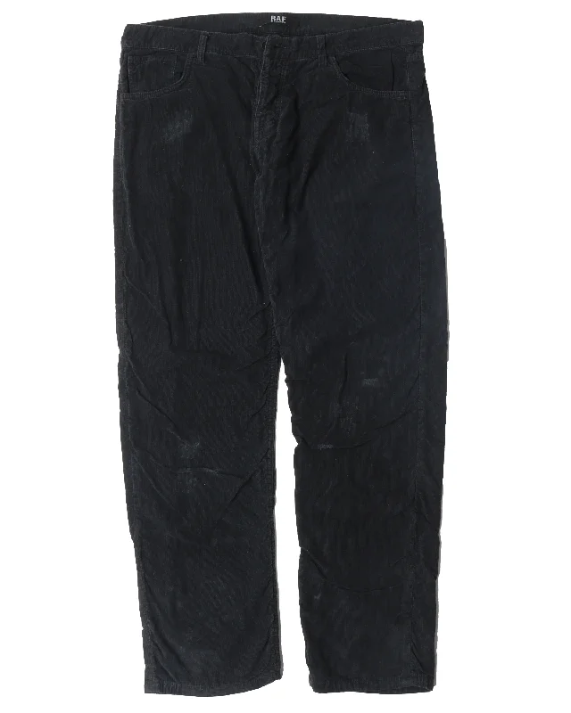 Distressed/Wrinkled Corduroy Pants Lightweight Jogger Pants