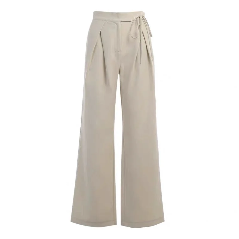 LEIYA HIGH WAISTED PANTS Classic Straight-Leg Pants