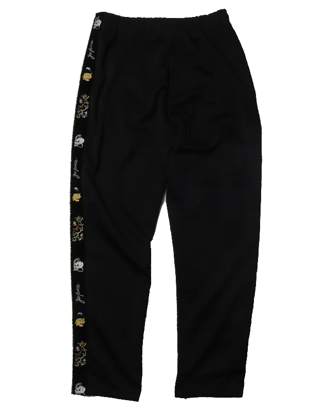 Velvet Stripe Pant Trendy High-Waist Trousers