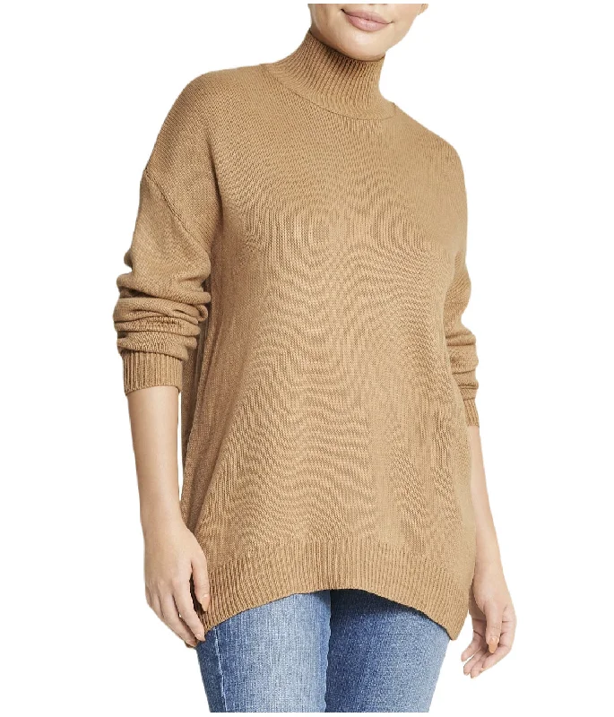 Mock Neck Sweater Cable Knit Ribbed Knit Lace Knit