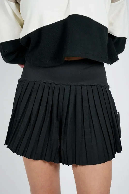 Playing Double Skirt cashmere skirt rich