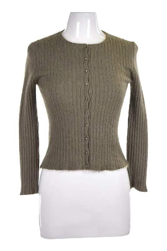 Rebecca Taylor Sweater Cashmere Blend Cotton Blend Poly Blend