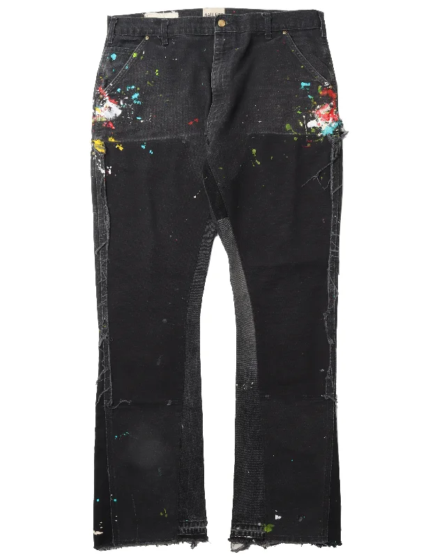 La Flare Double Knee Pant Relaxed Fit Trousers