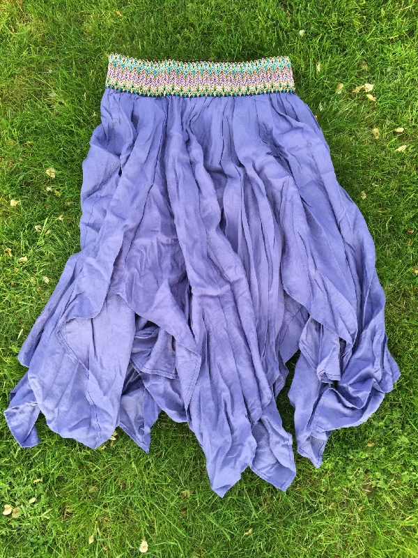 Lavender Asymmetrical Fiesta Skirt lace skirt romantic