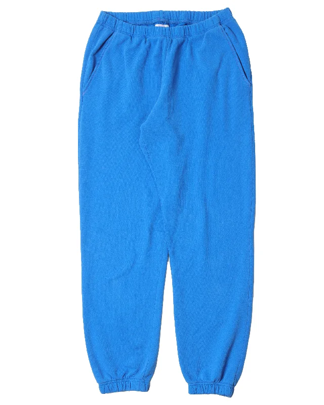 Blue Sweat Pant Trendy Printed Leggings