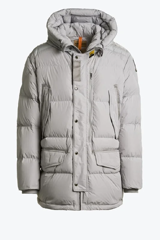Parajumpers Harraseeket Men's Pelican Jacket PM PUF HF03 FW24 A-Line Jacket Boat Neck Shawl Collar Parajumpers Harraseeket Men's Pelican Jacket PM PUF HF03 FW24 A-Line Jacket Boat Neck Shawl Collar