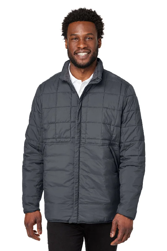 North End Mens Aura Water Resistant Full Zip Jacket - Carbon Grey One-Shoulder Jacket Off-the-Shoulder Jacket Asymmetrical Jacket North End Mens Aura Water Resistant Full Zip Jacket - Carbon Grey One-Shoulder Jacket Off-the-Shoulder Jacket Asymmetrical Jacket