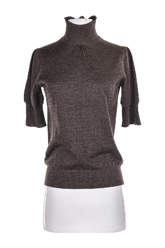 Gerard Darel Sweater Real Fur Shearling Chenille