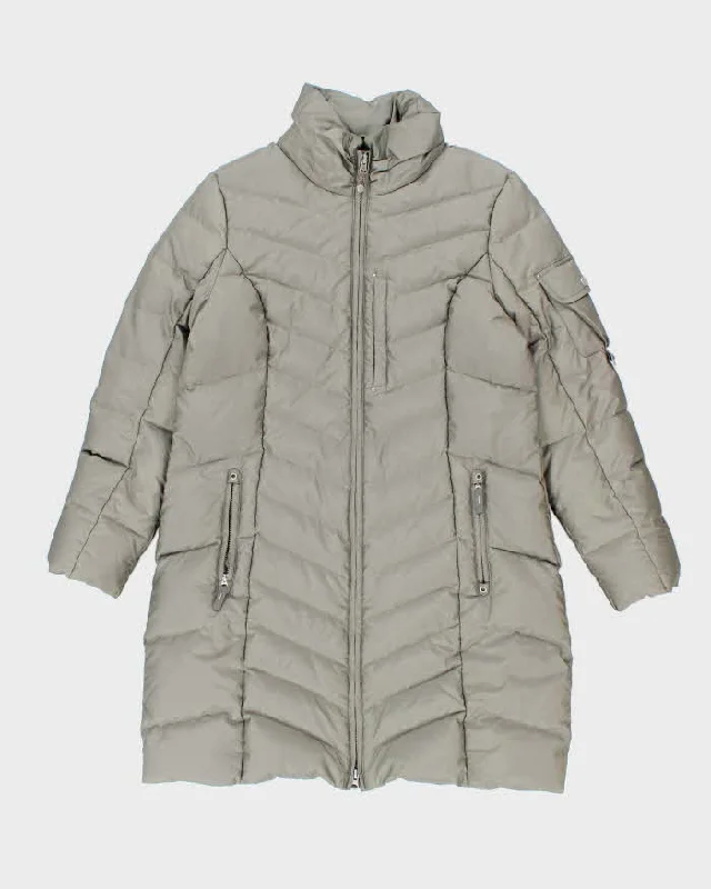 Vintage Women's Eddie Bauer Insulated Long Puffer Jacket - L Zippered Front Buttoned Front Snap Front Vintage Women's Eddie Bauer Insulated Long Puffer Jacket - L Zippered Front Buttoned Front Snap Front