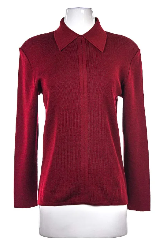 Vintage Yves Saint Laurent Sweater Front Pockets Side Pockets Patch Pockets