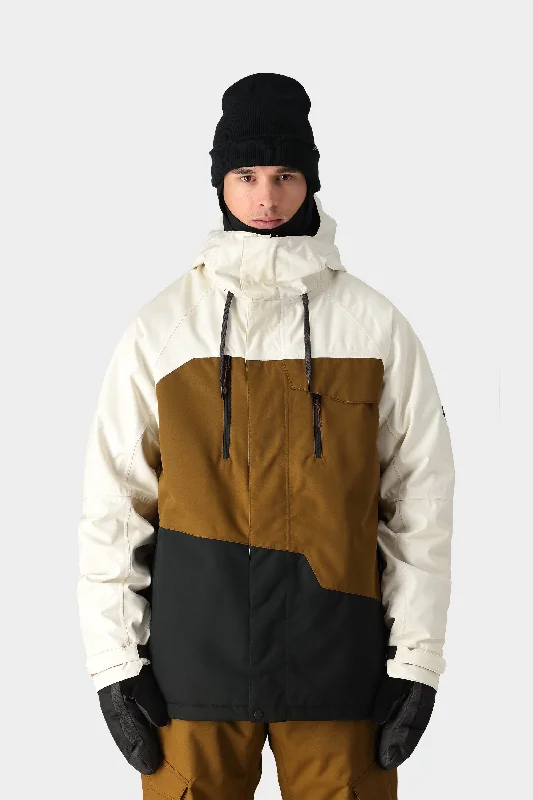 686 Men's Geo Insulated Jacket Toggled Jacket Drawstring Jacket Belted Jacket