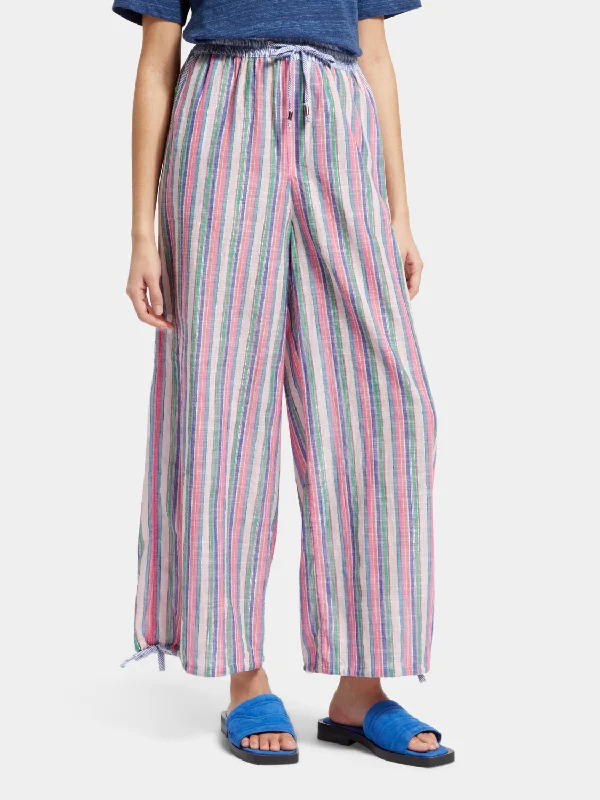 Lurex striped beach pants Modern Skinny Pants