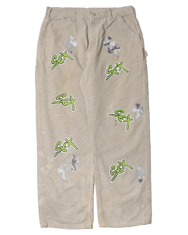 Sex Records Carpenter Pants Stretch Fit Pants