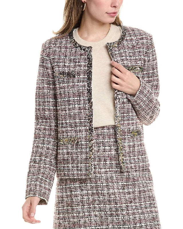 St. John Tweed Jacket Cardigan Sweater Pullover