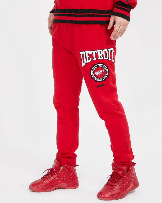 PANTS NHL DETROIT RED WINGS CREST EMBLEM Comfortable Jogging Pants