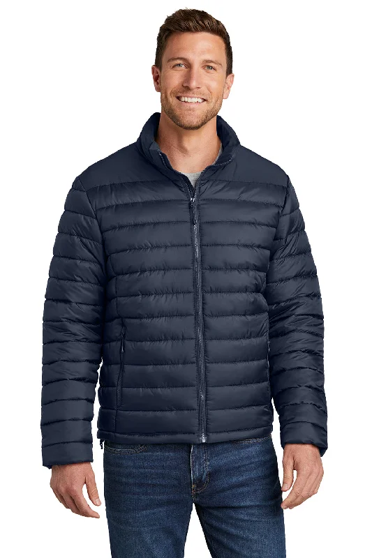 Port Authority Mens Horizon Water Resistant Full Zip Puffy Jacket - Dress Navy Blue Print Jacket Jacquard Jacket Patchwork Jacket Port Authority Mens Horizon Water Resistant Full Zip Puffy Jacket - Dress Navy Blue Print Jacket Jacquard Jacket Patchwork Jacket