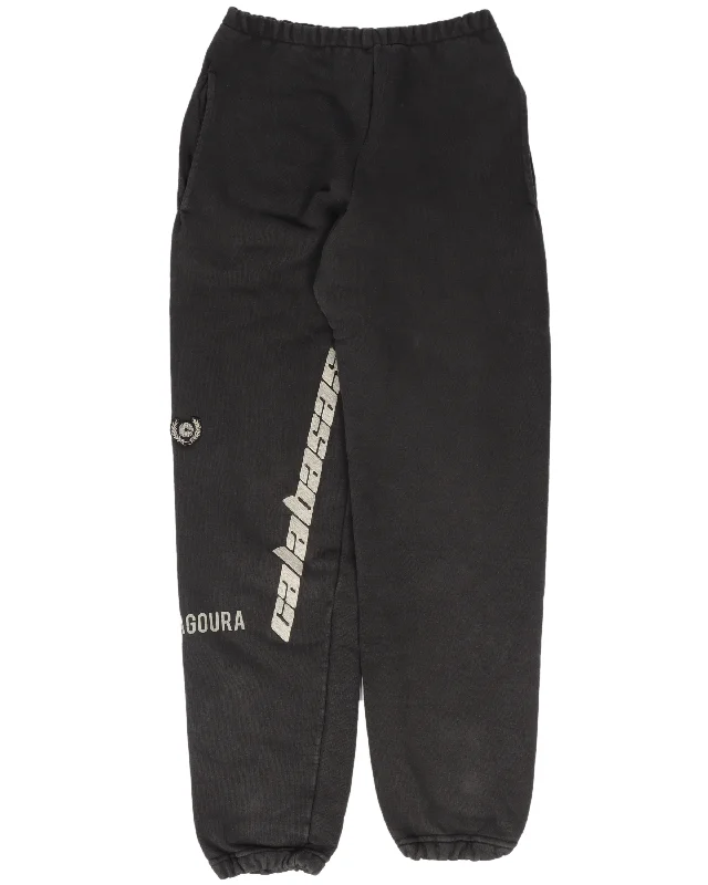 Calabasas Sweat Pants Comfy Zip-Up Pants