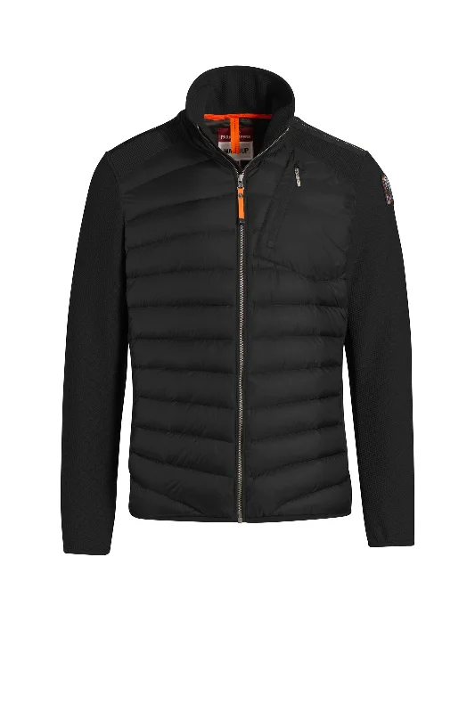 Parajumpers Jayden Men's Jacket in Black PM HYB WU01 FW22 Front Pockets Side Pockets Patch Pockets