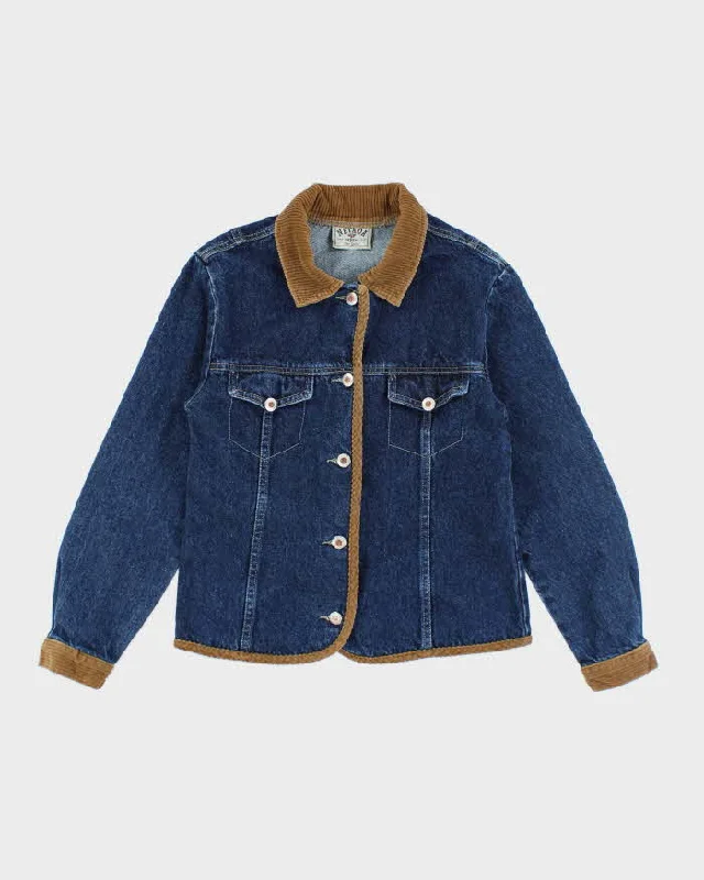 Vintage Nevada Denim Jacket - L Tiered Jacket Buttoned Jacket Zippered Jacket