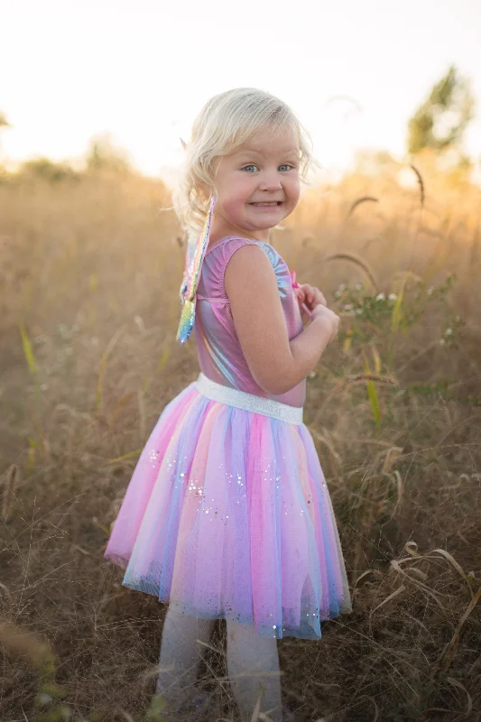 Rainbow Sequins Skirt, Wings & Wand silk skirt smooth