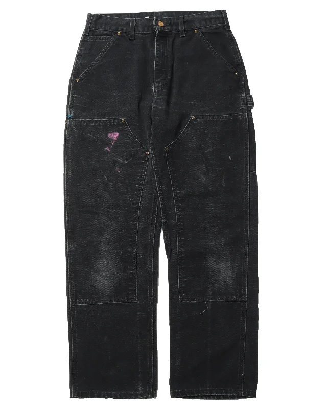 Vintage Double Knee Carpenter Pants Comfy Cargo Trousers