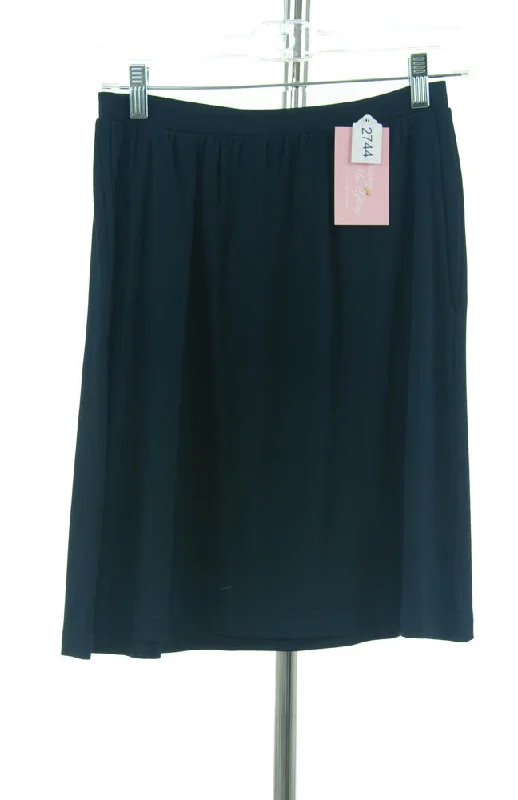 #2744 Sale Rack Item / Just the Knit Skirt / Petite X-Small / Dark Navy linen skirt natural #2744 Sale Rack Item / Just the Knit Skirt / Petite X-Small / Dark Navy linen skirt natural