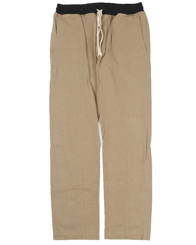 Canvas Track Pant Chic Slim Fit Pants