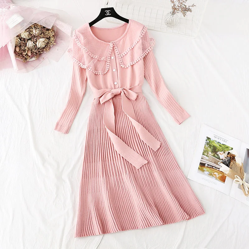 Long sweater over the knee sweet bottoming temperament long skirt 3992 Stylish Fashionable Trendy Long sweater over the knee sweet bottoming temperament long skirt 3992 Stylish Fashionable Trendy