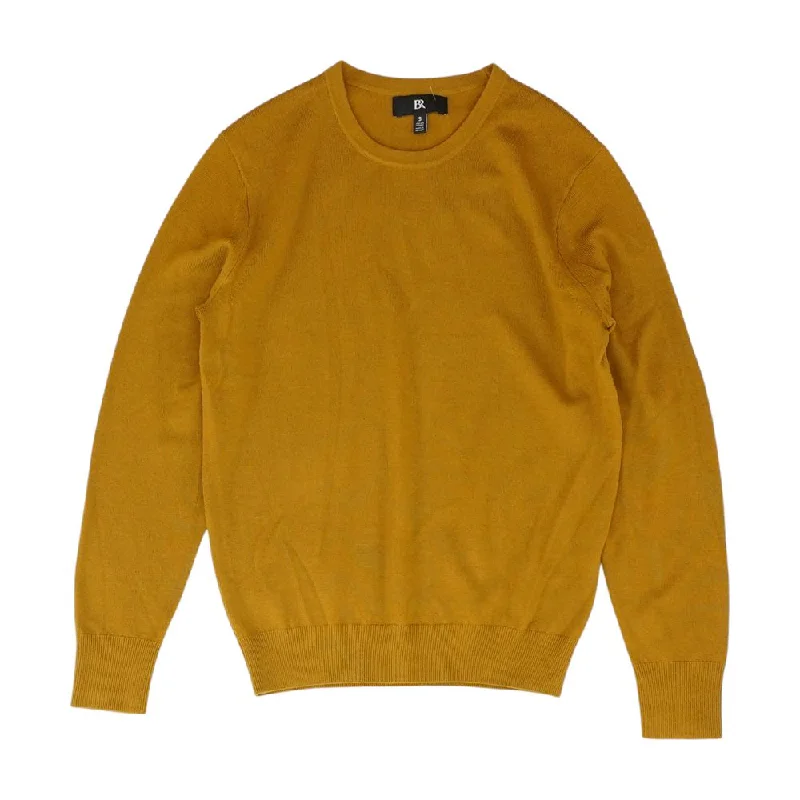 Mustard Solid Crewneck Sweater Striped Floral Plaid