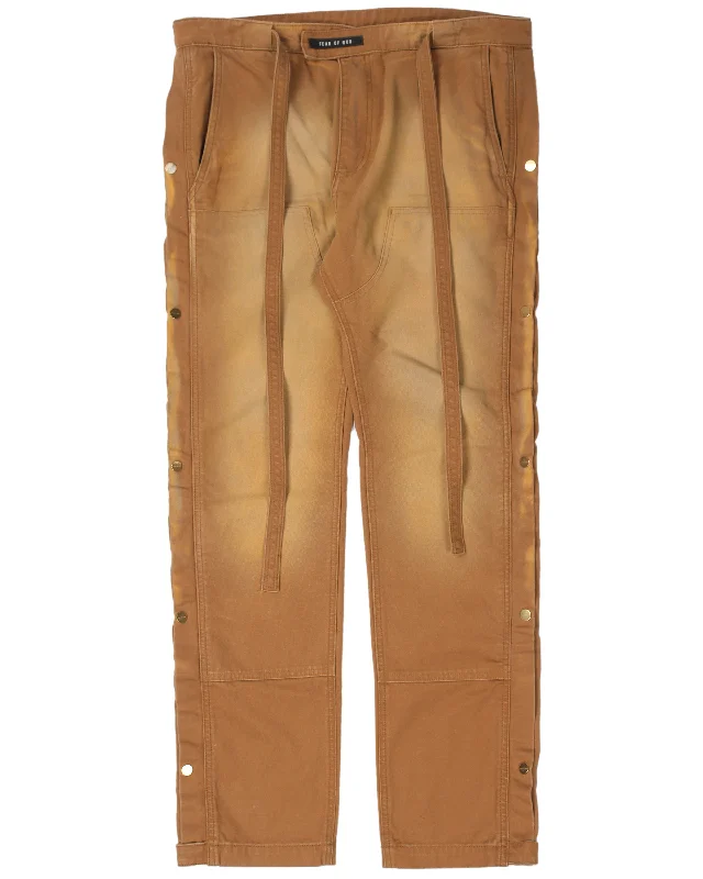 Sixth Collection Distressed Tear-Away Work Pants Stylish Elastic Waist Pants