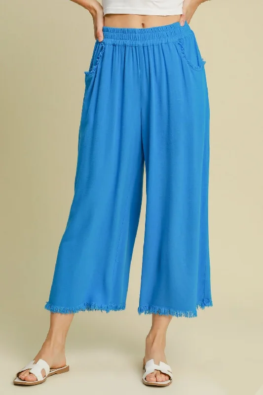 Hazel Blues® | Umgee Linen Blend Elastic Waistband Wide Leg Pants Stylish Harem Pants Hazel Blues® | Umgee Linen Blend Elastic Waistband Wide Leg Pants Stylish Harem Pants