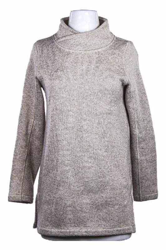Lands End Sweater Silk Blend Satin Velvet