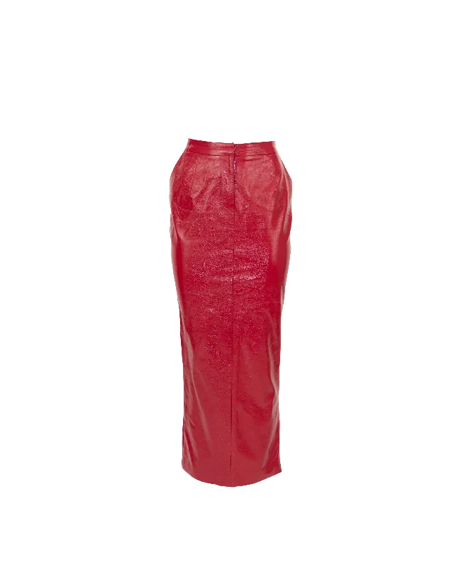 Red Light Special - Skirt linen skirt light