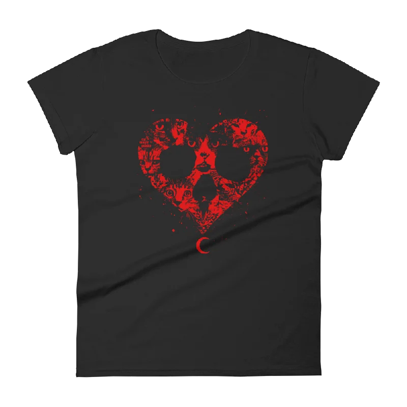 Cat In The Heart Women's Fitted Shirt - Limited Edition