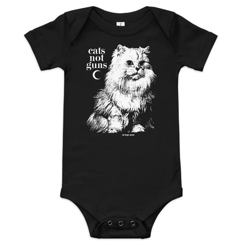 CATS NOT GUNS Baby Onesie Bodysuit