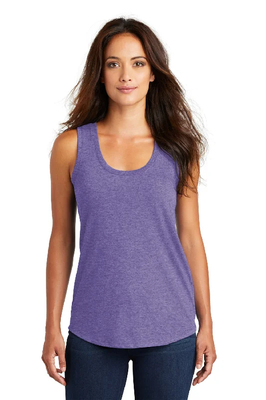 District Womens Perfect Tri Tank Top - Purple Frost