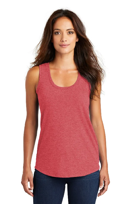 District Womens Perfect Tri Tank Top - Red Frost