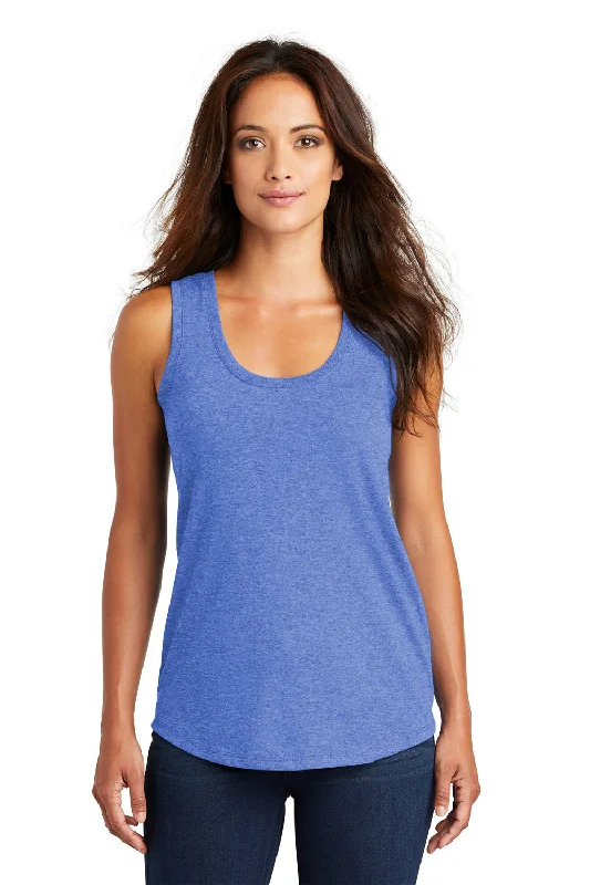 District Womens Perfect Tri Tank Top - Royal Blue Frost