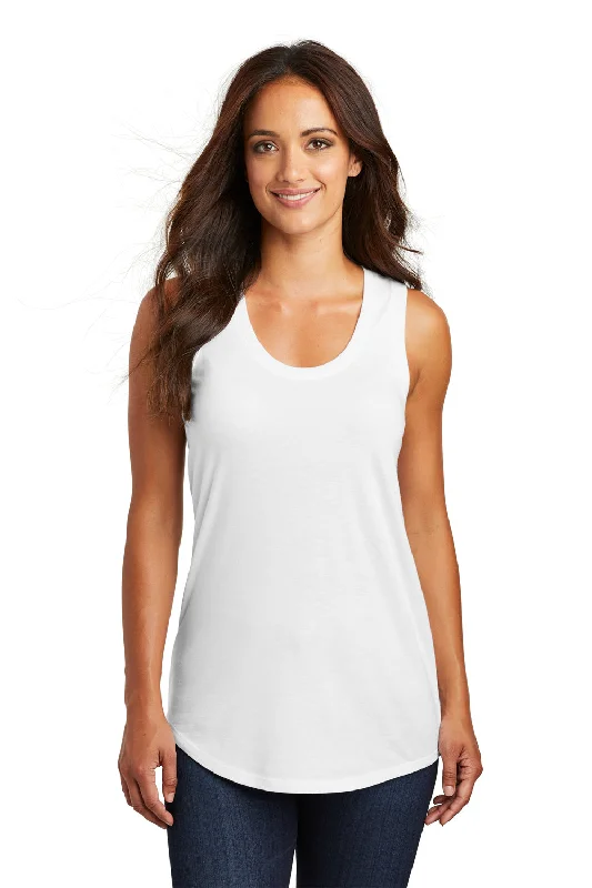 District Womens Perfect Tri Tank Top - White