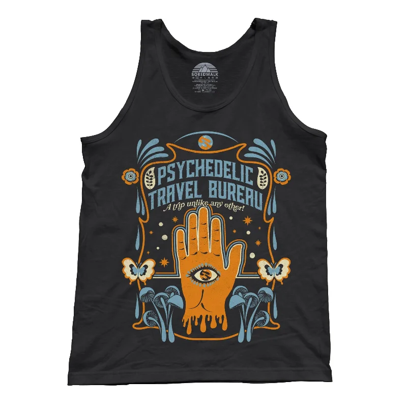 Unisex Psychedelic Travel Bureau Tank Top