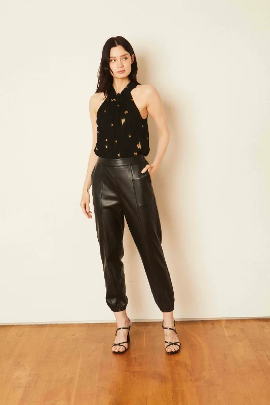 Caballero Danica Black Vegan Leather Pant *FINAL SALE*