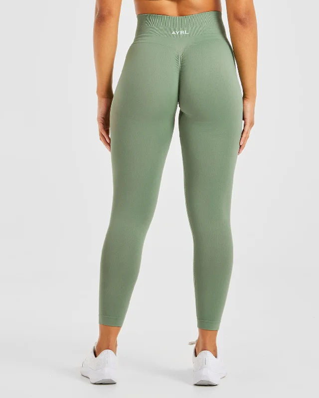 Power Seamless Leggings - Olive