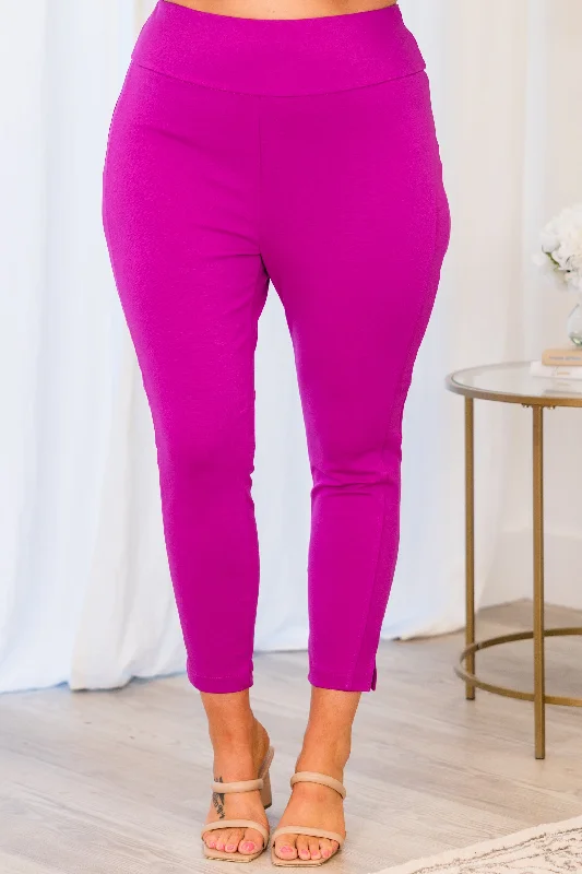 Strut Your Style Pants, Spring Magenta