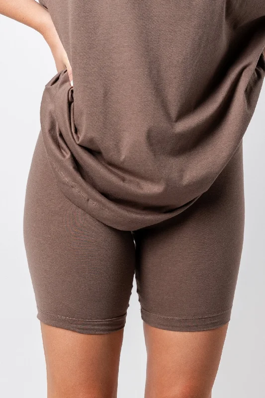 Biker shorts brown