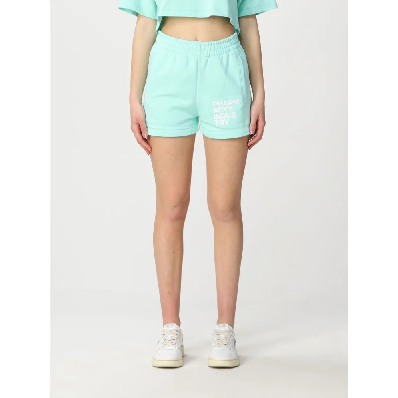 Chic Green Cotton Shorts - Casual Luxury Wear