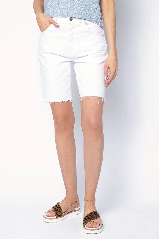 Le Slouch Bermuda in Rumpled Blanc