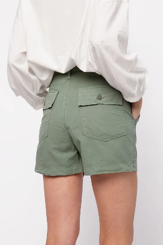 Sabine High Waisted Short in Sulpher Stone